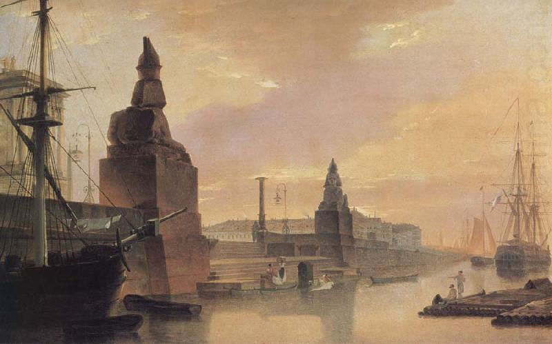 The Neva Embankment Near The Academy of Arts, unknow artist